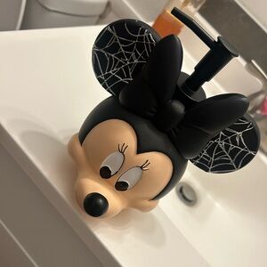 Disney Minnie Mouse Black and Cream Soap Dispenser